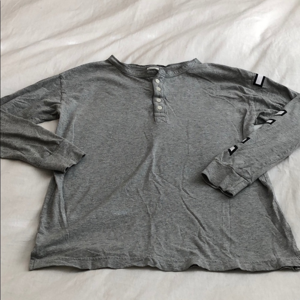 PINK Long Sleeve Henley